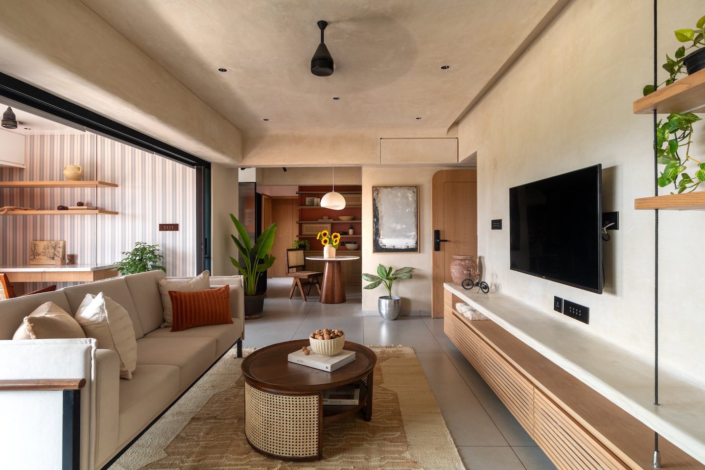 A Compact Home Designed Around Calm and Connection - India Design World - The Latest Trends In Compact Home Design
